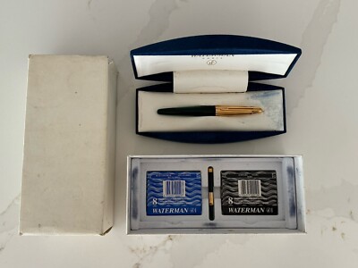 Waterman EDSON Fountain Pen, Emerald Green, GoldTrim