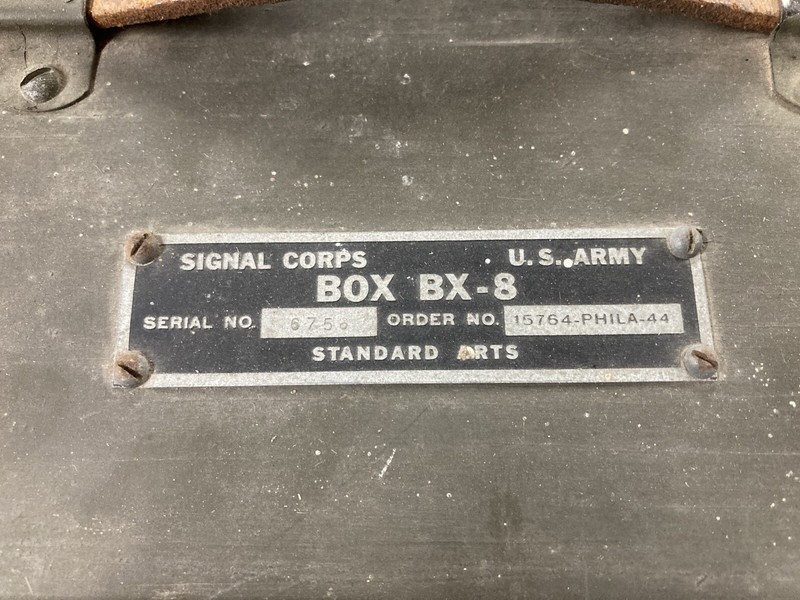 WWII Signal Corps BX-8 Radio Tube Box BC-191 SCR-177B | eBay
