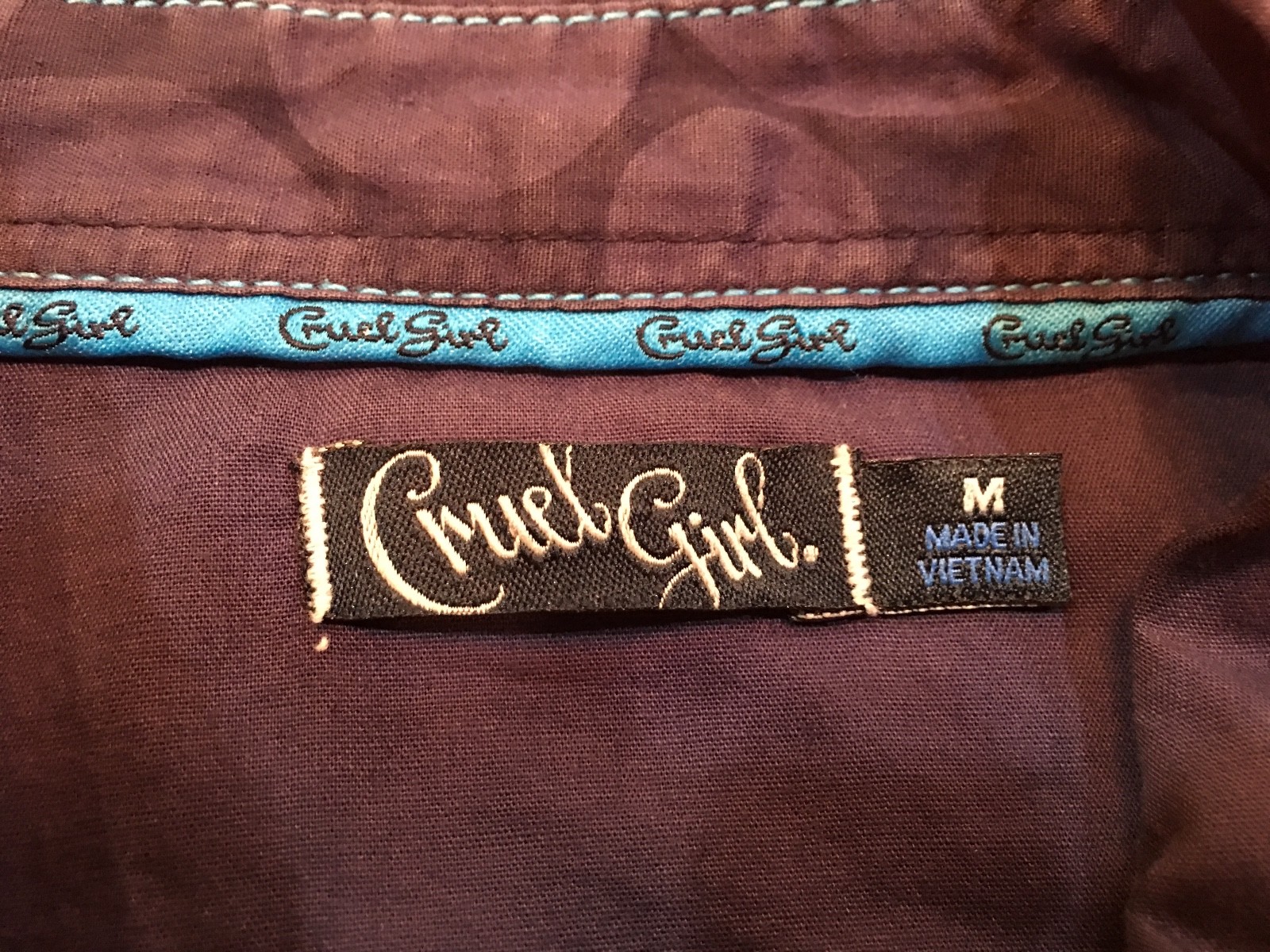 Ladies Cruel Girl Western Shirt Size Medium