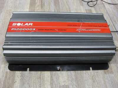 SOLAR 2,000 Watt Triple Outlet Power Inverter PI-20000X  tested nice