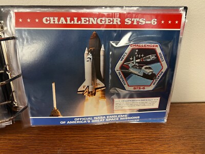 SPACE SHUTTLE CHALLENGER STS-6 OFFICIAL NASA EMBLEM PATCH WILLABEE & WARD