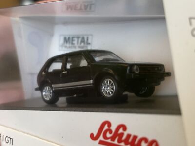 Schuco Piccolo VW Golf I GTI ゴルフ VOLKSWAGEN GOLF I GTI BLACK 1/87 (HO) DIECAST MODEL CAR BY SCHUCO