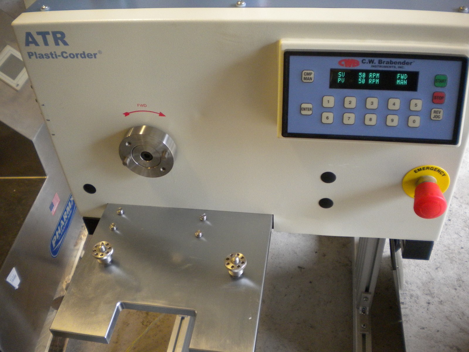 C.W. BRABENDER ATR PLASTI-CORDER TORQUE RHEOMETER EXTRUDER EXTRUSION W/COMPUTER