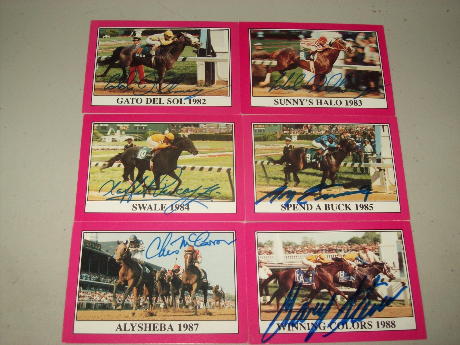 Kentucky Derby Winner card Set-Retirement Set-Update Sets & 38 jockey Autographs