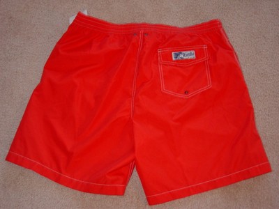 Surf & Swim Co Swim Trunks Bathing Suit Lined Board Shorts XXL Orange-New w/ Tag