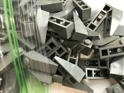 LEGO-NEW- #4286-DARK BLUISH GREY-SLOPE 33  3 X 1  -20 PIECES