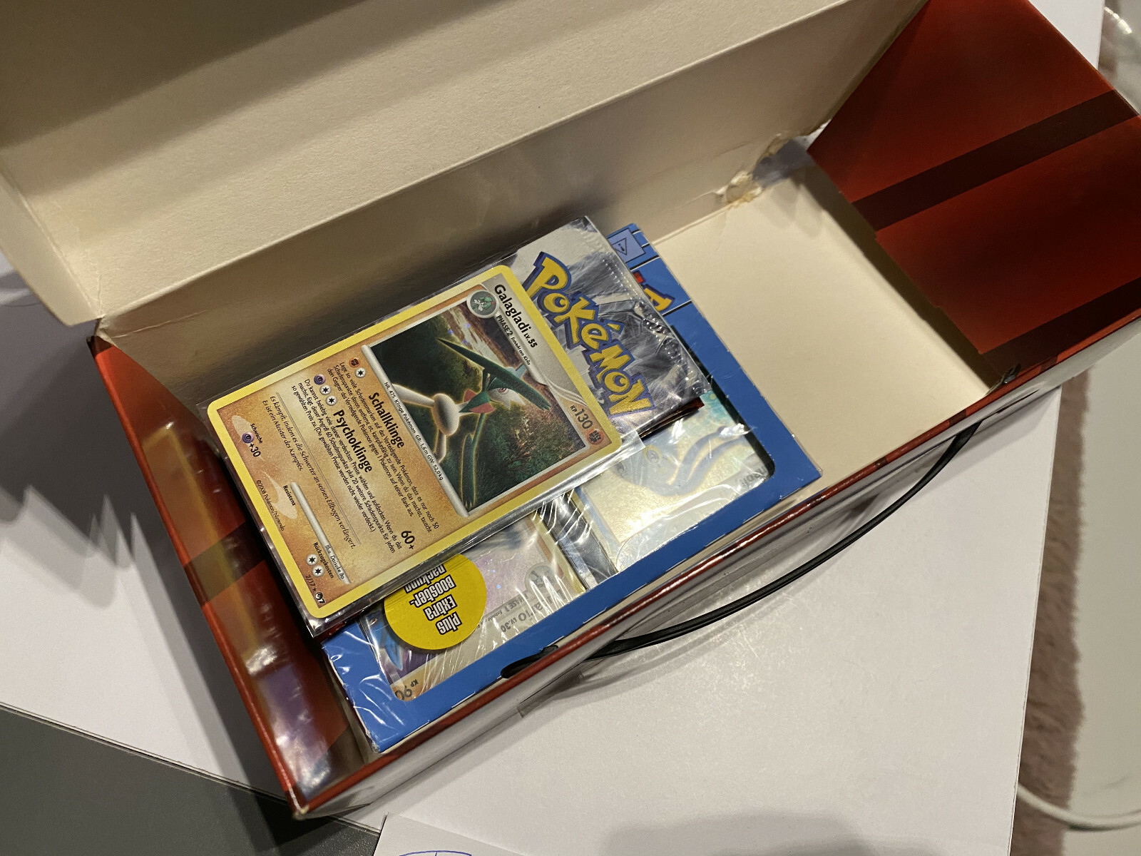 Glurak Vedes Sammelbox Pokemon Karten DP Trainer Kit Ultimative Sieger Booster
