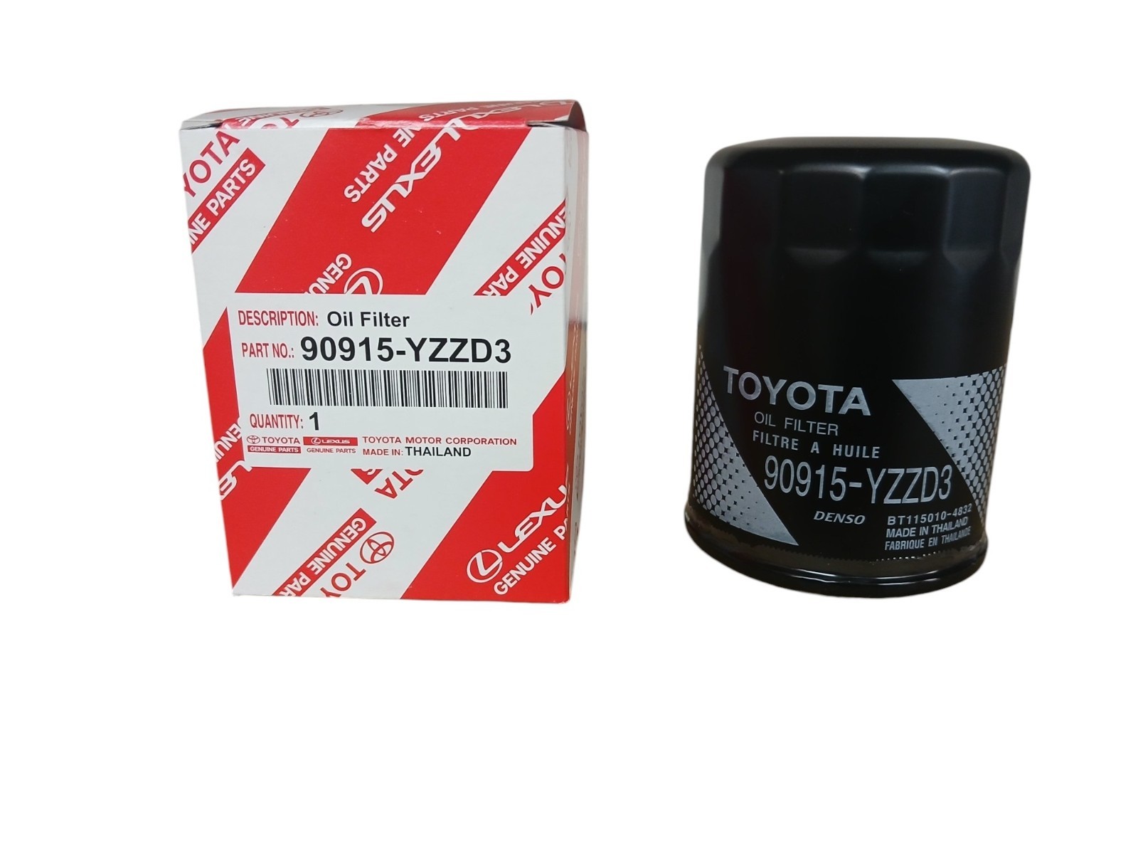 Ten (10) 90915-YZZD3 Genuine Toyota Oil Filters Avalon Camry