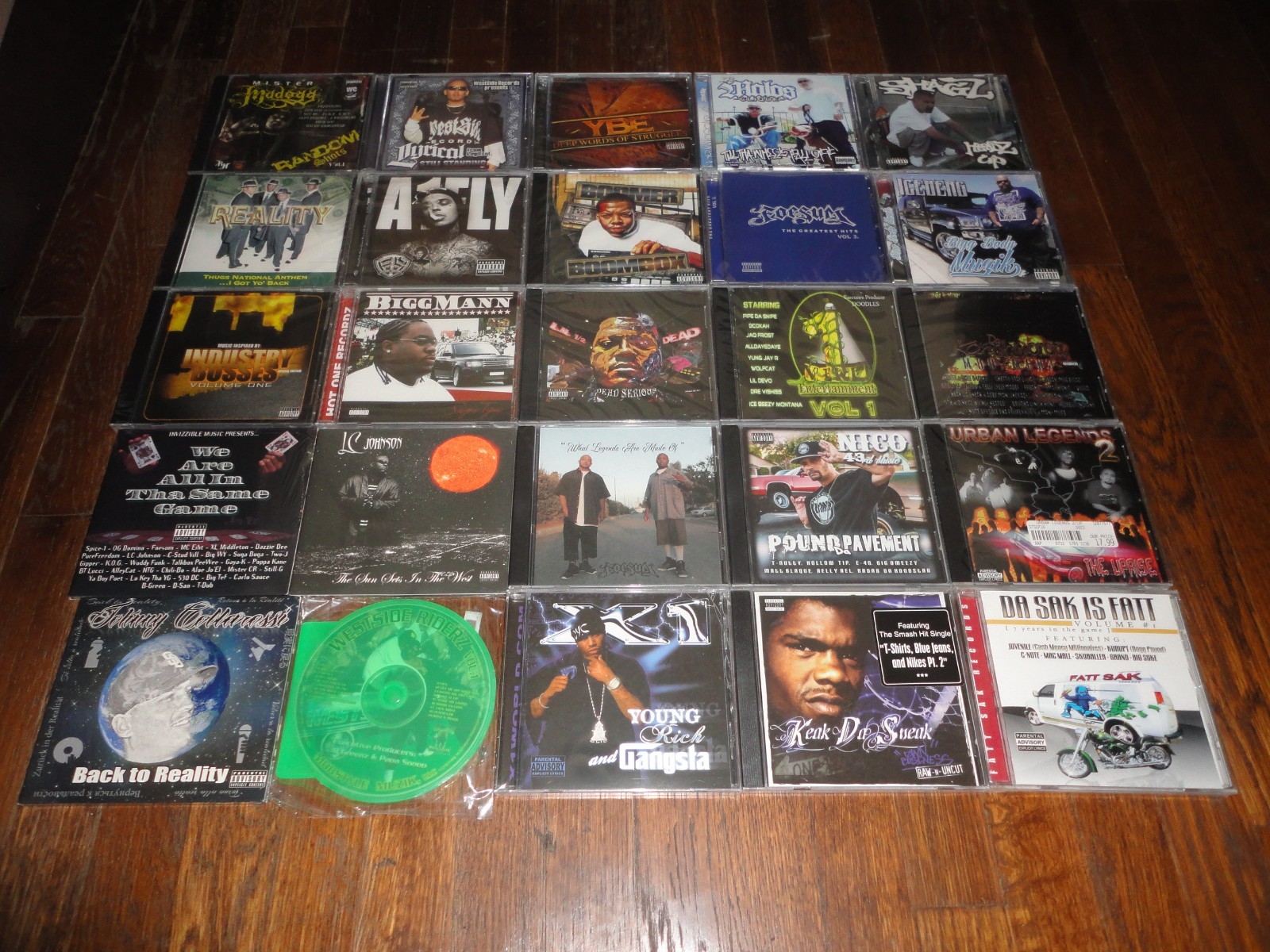 25 Rap CD LOT - WEST COAST Bay Area CHICANO Gangster