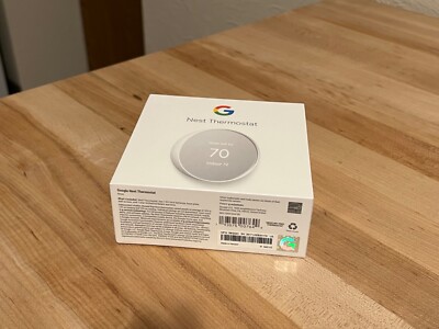 NEW Certified Google Nest Smart Thermostat, Snow - GA01334-US