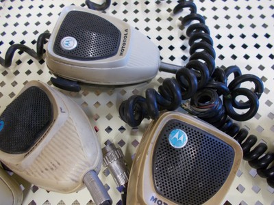 Large Lot of Vintage Motorola Mic Microphone Radio Adam 12 Police Fire 911