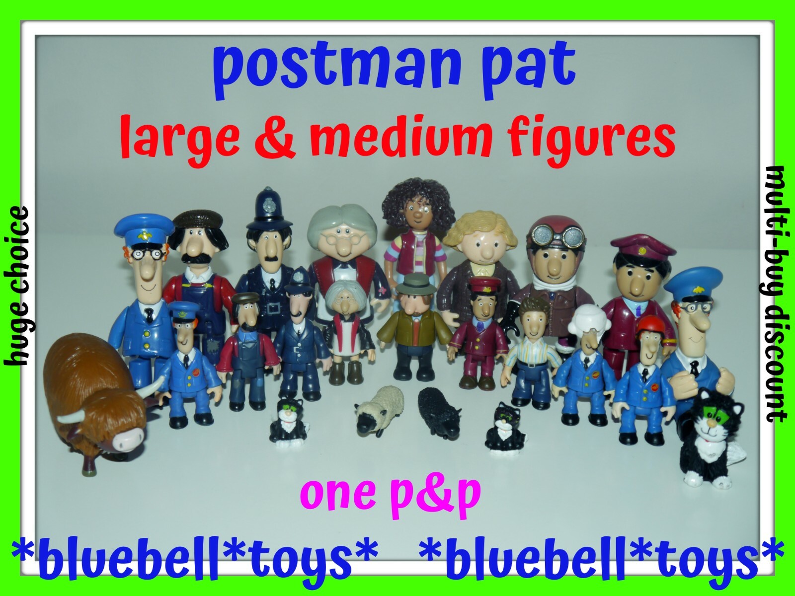 Postman Pat Large and Medium SDS Figures Huge Choice Multi-auction One P&P Postman Pat Large and Medium SDS Figures Huge Choice Multi-auction One P&P