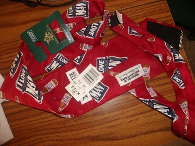 BUD LIGHT NECKTIE I LOVE YOU MAN ANHEUSER BUSCH GENUINE COLLECTION 1996TAGS