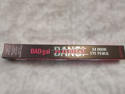 Benefit Bad Girl Bang! 24 Hour Eye Pencil in Dark Purple .009 oz Full Size NIB