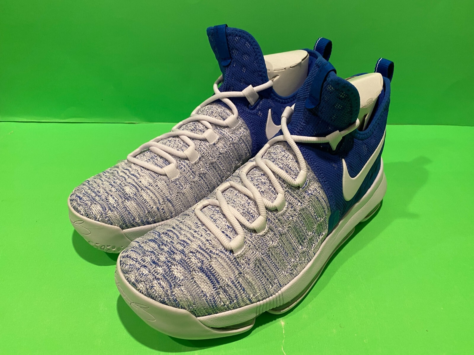 BRAND NEW NIKE ZOOM KD 9 KEVIN DURANT BLUE WHITE SZ 9.5 JORDAN