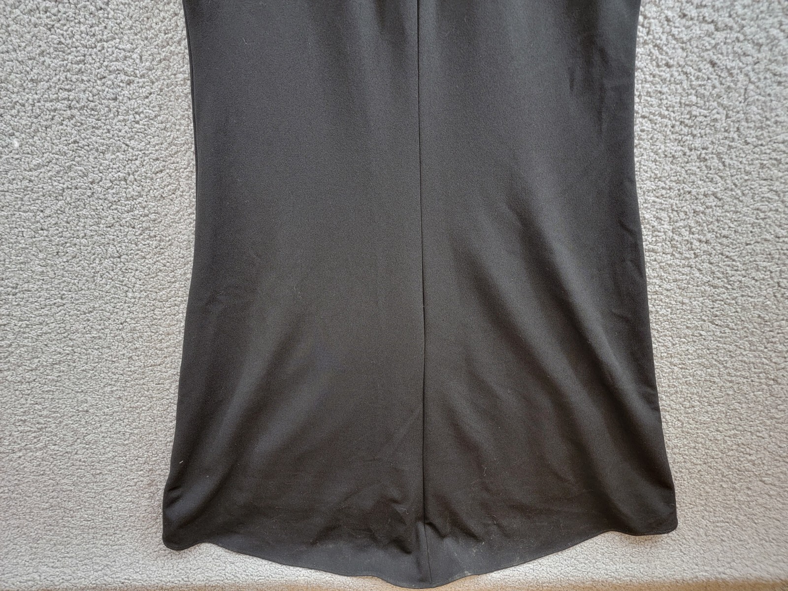 AQUA Scuba Crepe Illusion Boning Sheath Dress Women's 6 Black Back Zip Closure - Picture 11 of 15