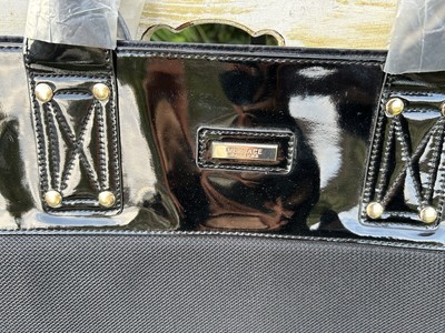 VERSACE Perfume Tote Bag Black Large