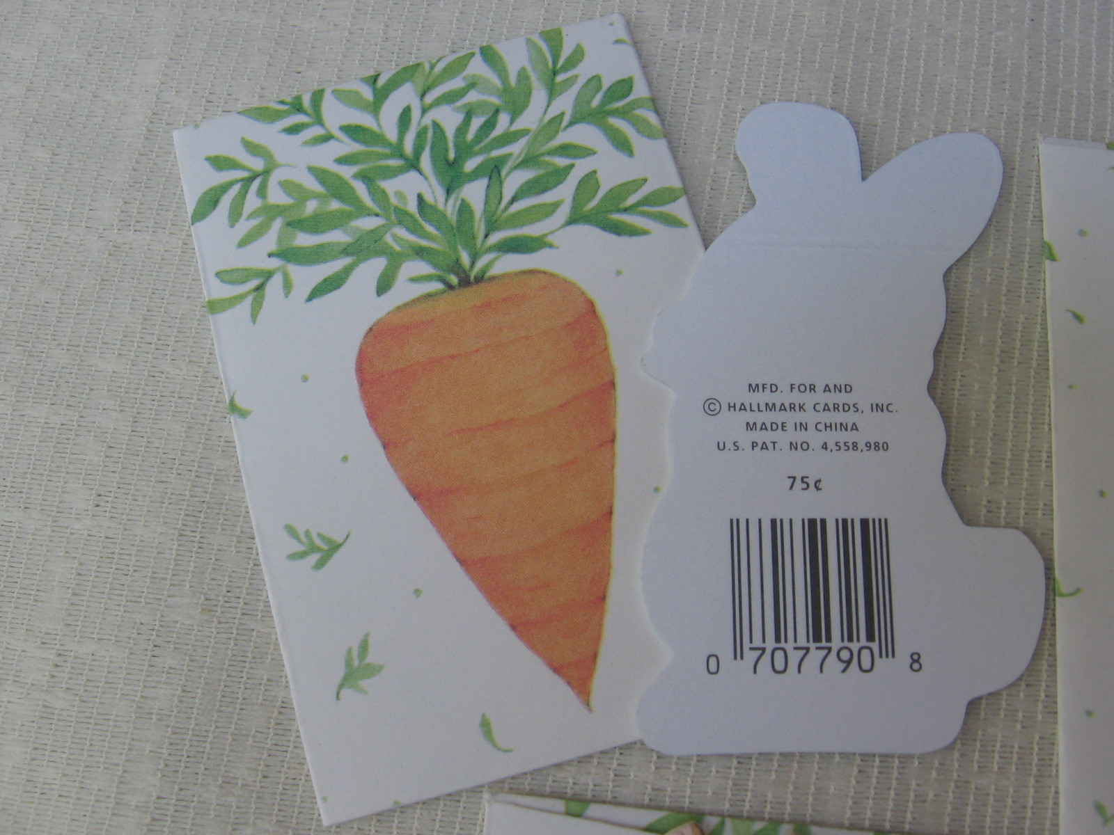 4 Small Hallmark Gift Cards Boy Themed Rabbits 2