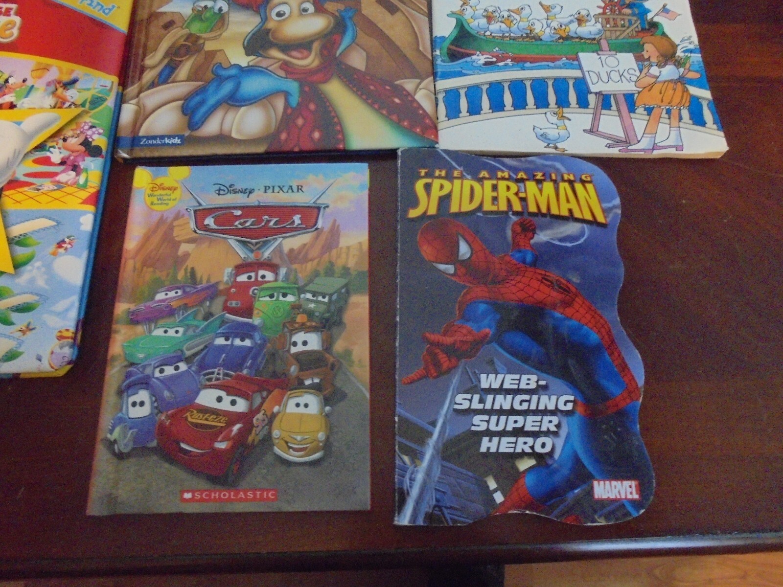 LOT 5 Children's Books BOYS Preschool - Gr 1 Spiderman Cars Look & Find Words #s