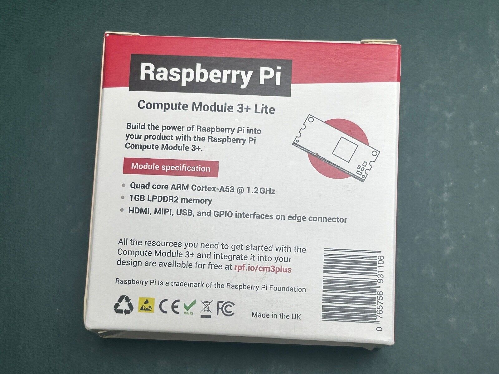 Rpi Compute Module | Cm3+ Lite Raspberry Pi