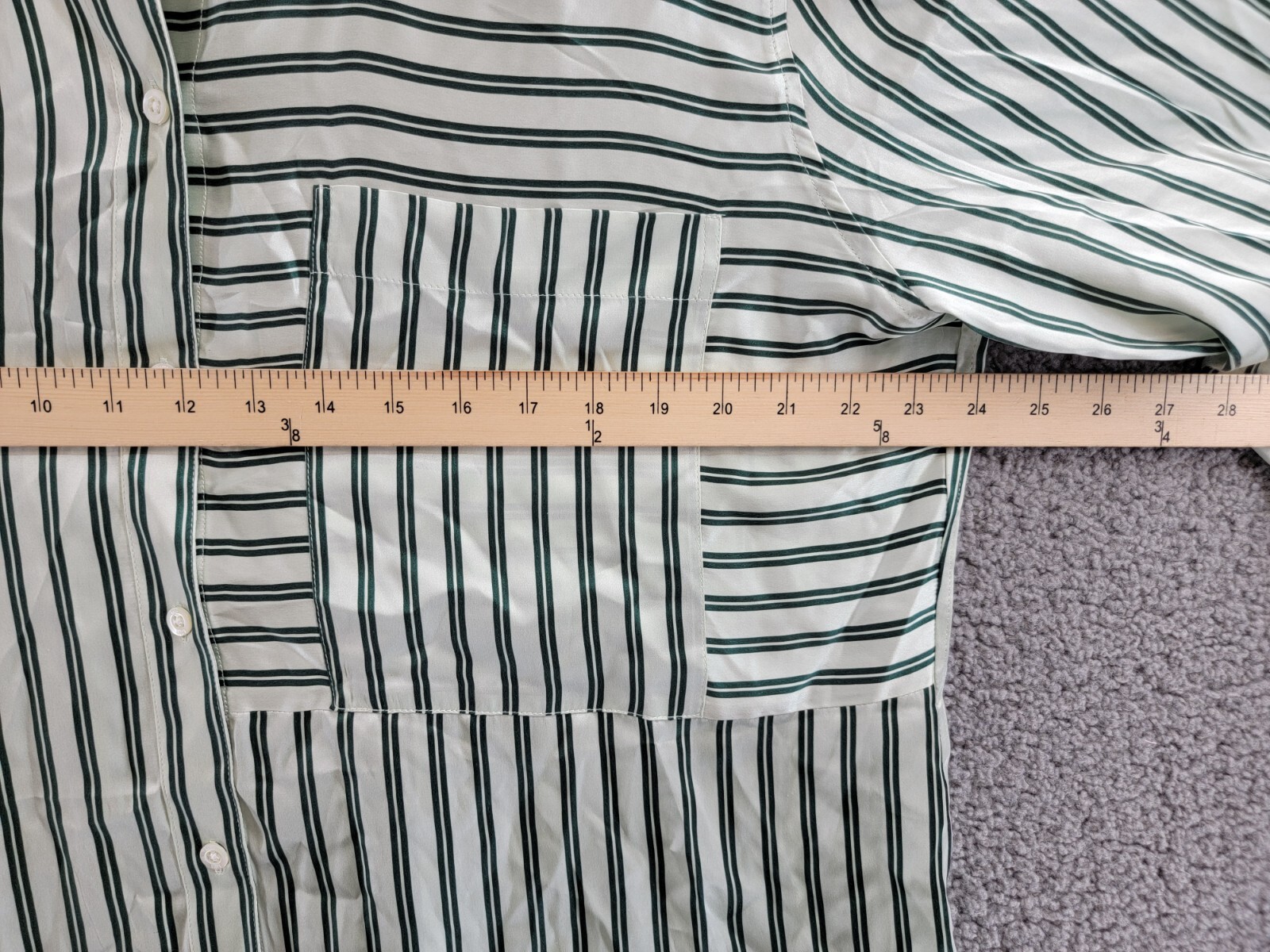 Rails Spence Silk Shirt Women's XL Eden Stripe Collared Button Down Long Sleeves - Picture 6 of 20
