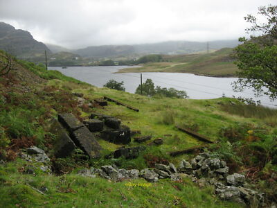 Photo 12x8 Remains of Moelwyn Mine above Tanygrisiau Reservoir  c2011