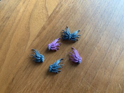 5 Daemonette heads with hair Slaanesh bitz - K - Age of Sigmar - Warhammer 40k