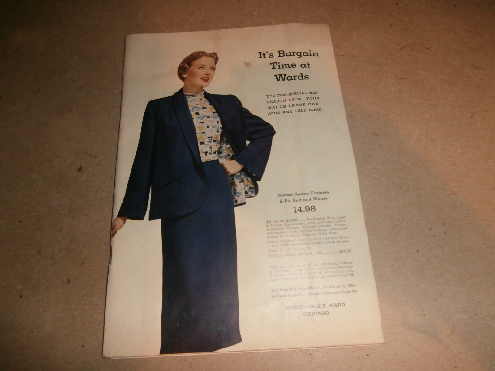 スペシャルMontgomery Ward B-9WINDWARD50sCROWN ファッション