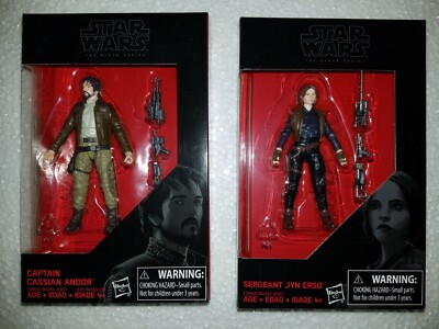 STAR WARS 3.75'' (NOT 6''): CAPTAIN CASSIAN ANDOR & SERGEANT JYN ERSO