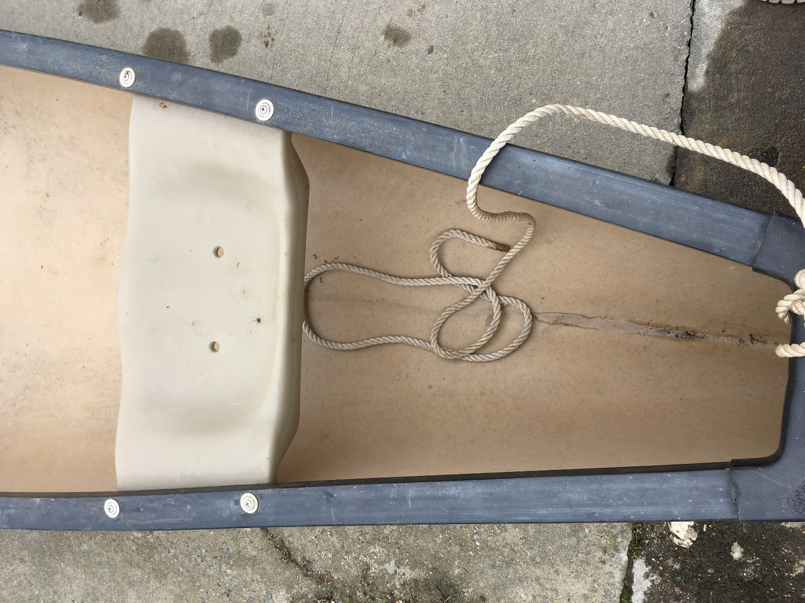 Old Town Canoe Discovery 169 Fiberglass Two Seater Canoe