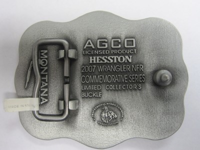 National Finals Rodeo Hesston 2007 Youth (Small) NFR Cowboy Buckle New Wrangler