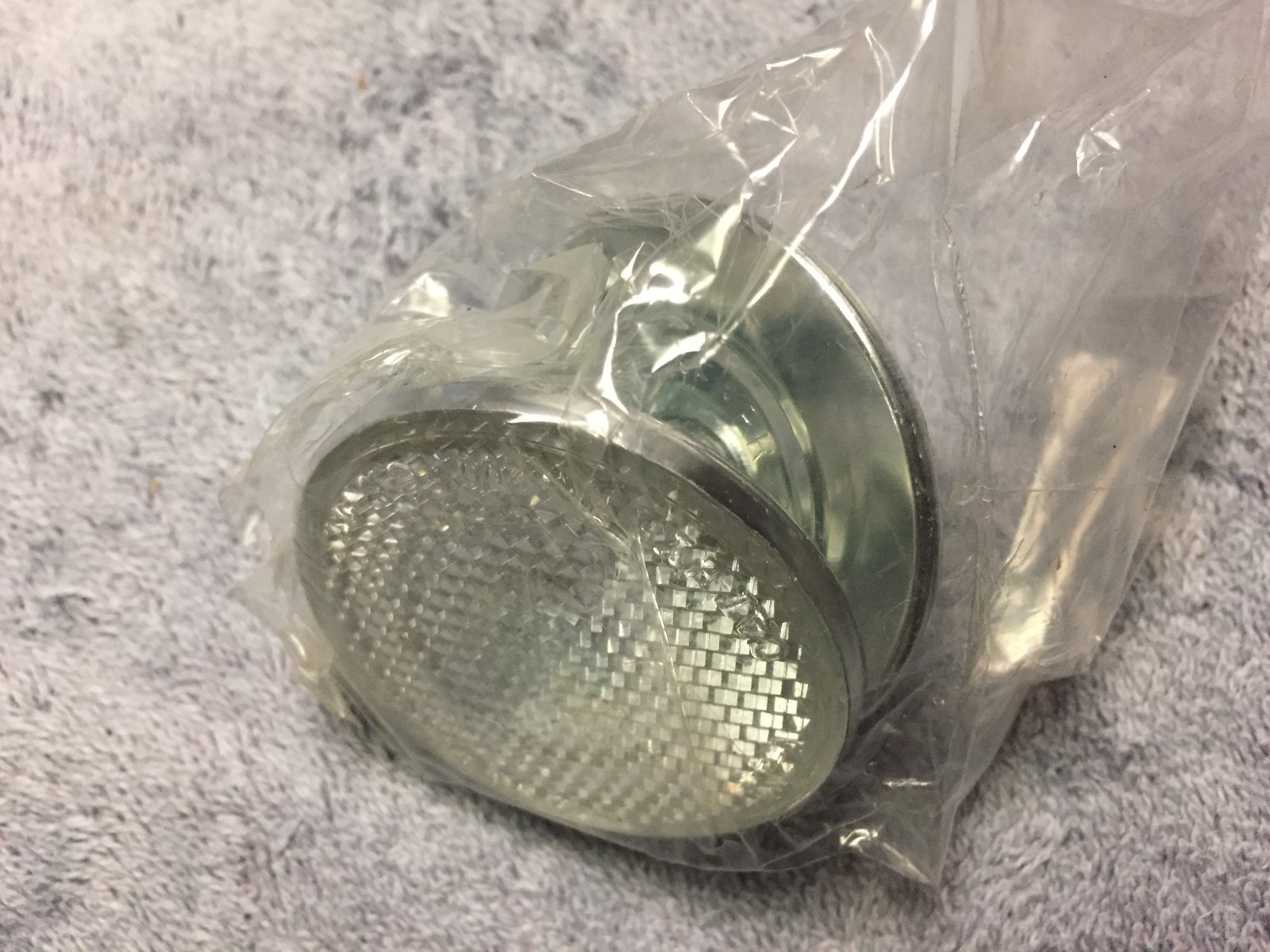 NOS PAIRS OF TWO CLEAR RAMPAR WHITE BICYCLE FRONT REFLECTORS 