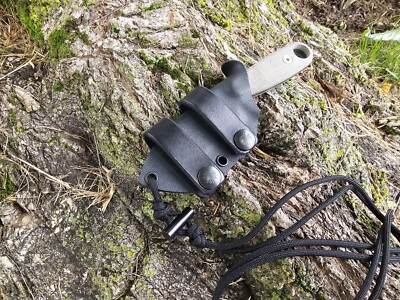 ESEE Izula-II Custom Kydex Sheath, Taco, Scout Carry, IWB Loops, Mini Firesteel 