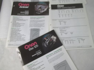 Onan gasoline engine P218V P220V E125V brochure