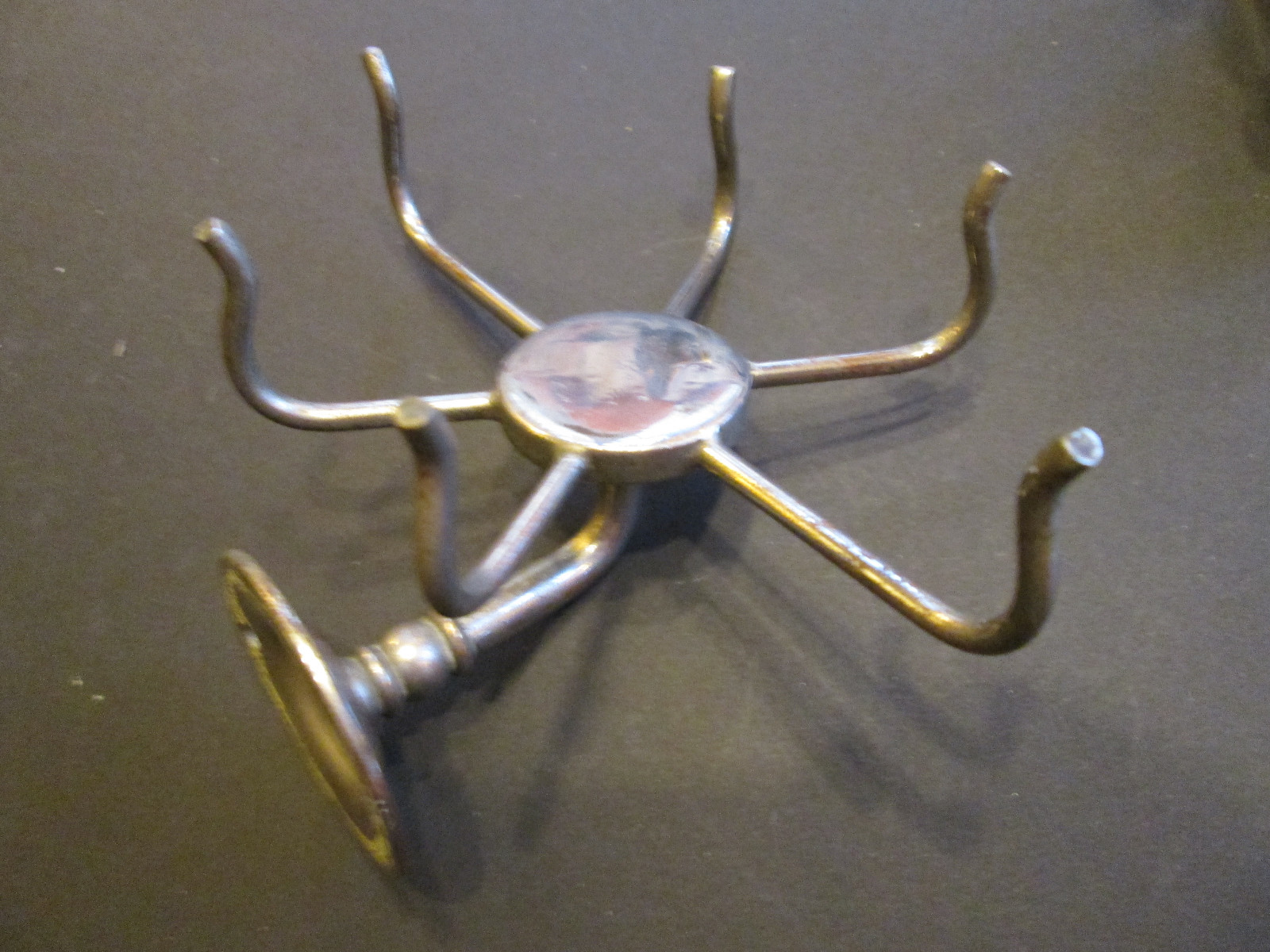 Antique Nickle Plated Soap Dish Holder lot J