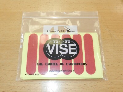 (3 Pack) Vise Bowling Thumb Tape Hada Patch #2 Skin Tape 60 Pc 1/2'' Red