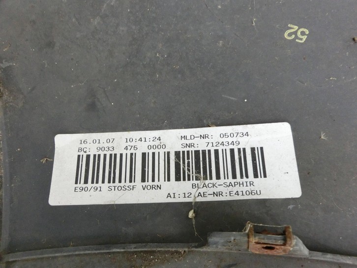 BMW E91 3er 320d 05-08 Stoßstange Stoßfänger Frontschürze Vorne 475 BMW E91 3er 320d 05-08 02.02.2007 7124349 gebraucht Vorschau 9