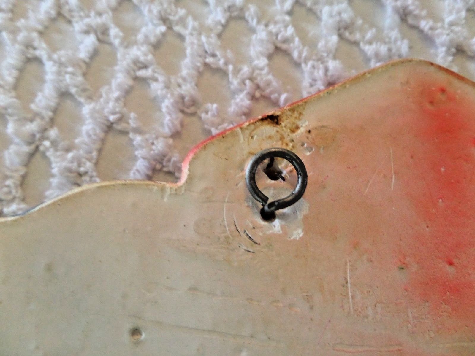 Vtg Chalkware Note pad holder Yellow Bird & House 1954 Miller Studio