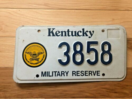 Kentucky Military Reserve License Plate