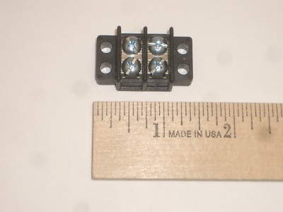 PHILMORE 13-1402 2 POLE 30A DUAL ROW TERMINAL BLOCK BARRIER STRIP 
