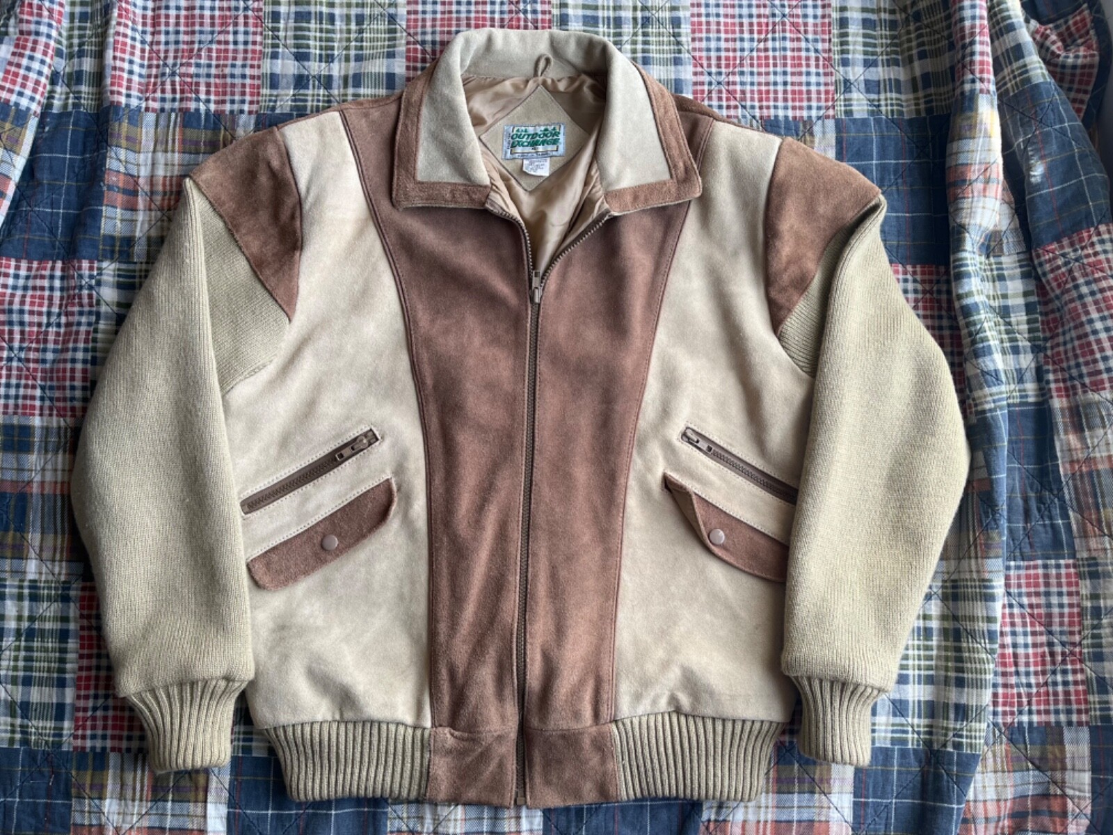Vintage suède tracker jacket 牛革 短丈 3rd型 Gap Suede Jacket Free Shipping - The Vintage Twin