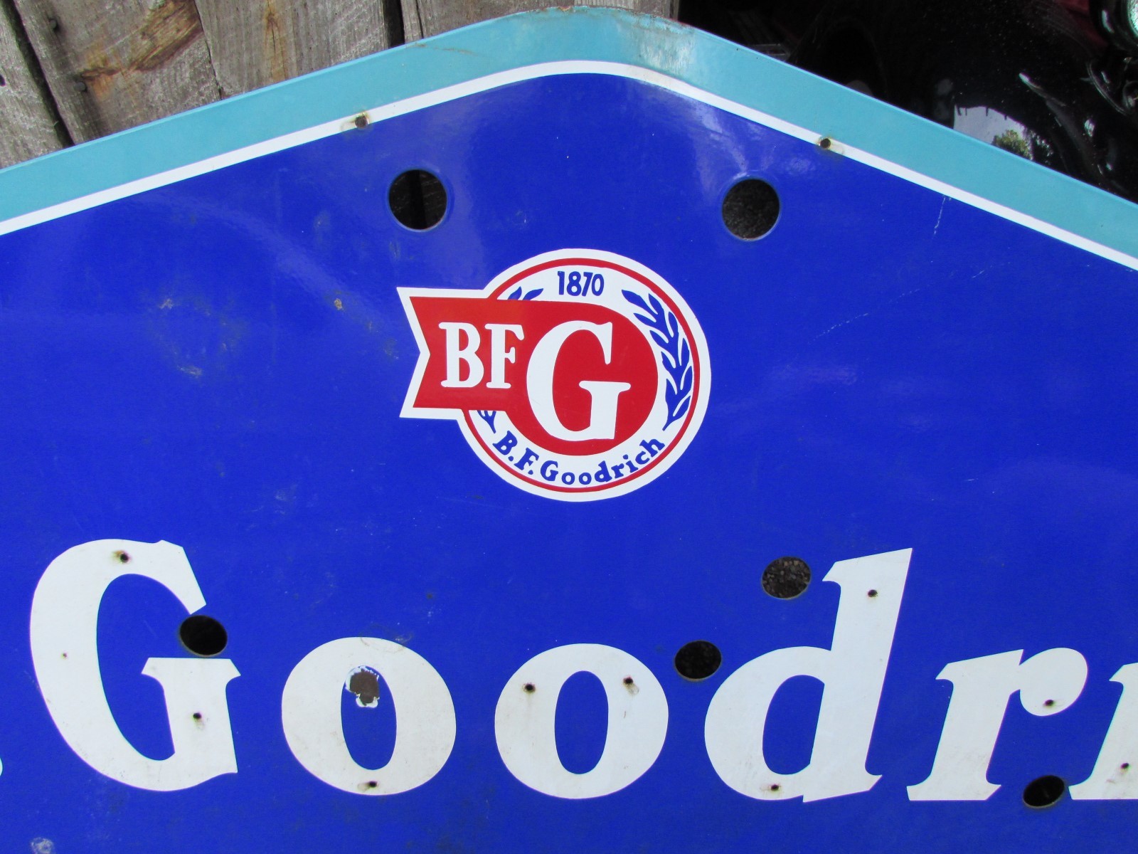 Vintage Porcelain BF Goodrich Sign * Neon * 8 Ft.