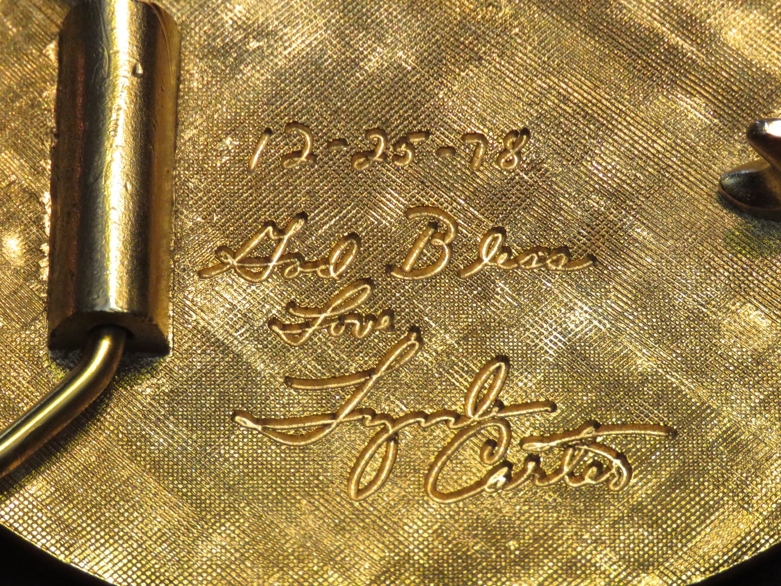 collectible Signed Wonder Woman Belt Buckle