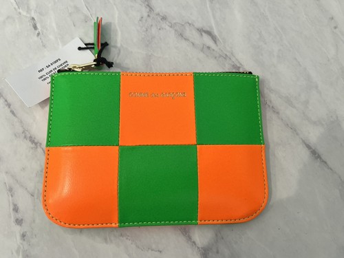 Commes des Garcons Fluo squares Zip around Leather Wallet | eBay Commes des Garcons Fluo squares Zip around Leather Wallet | eBay