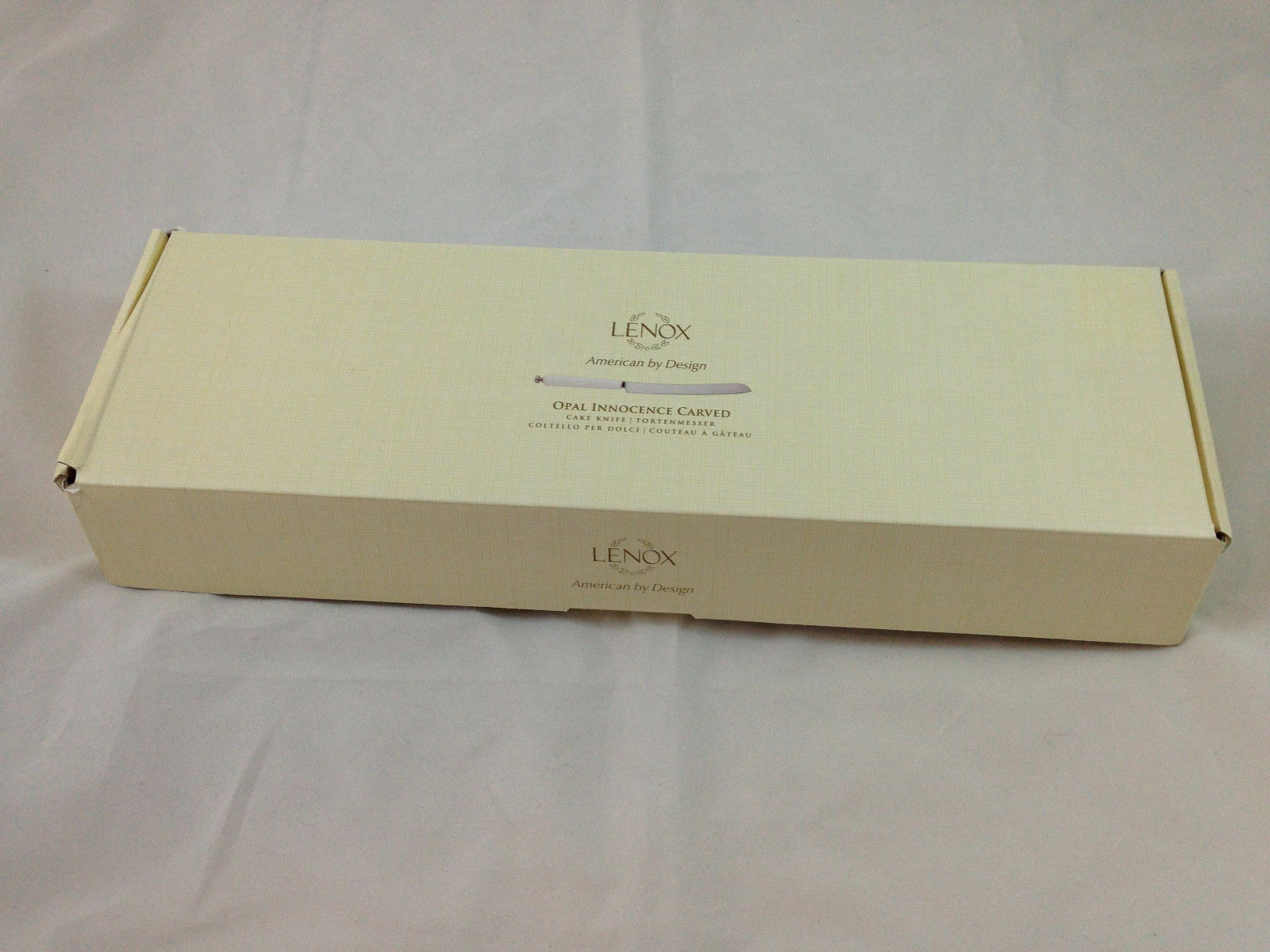 Lenox Opal Innocence Carved Wedding Special Occasion Cake Knife NIB