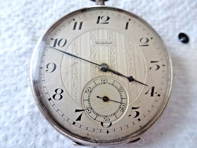 nice cortebert  POCKET WATCH MOVEMENT HIGH GRADE not work need service (Z429)