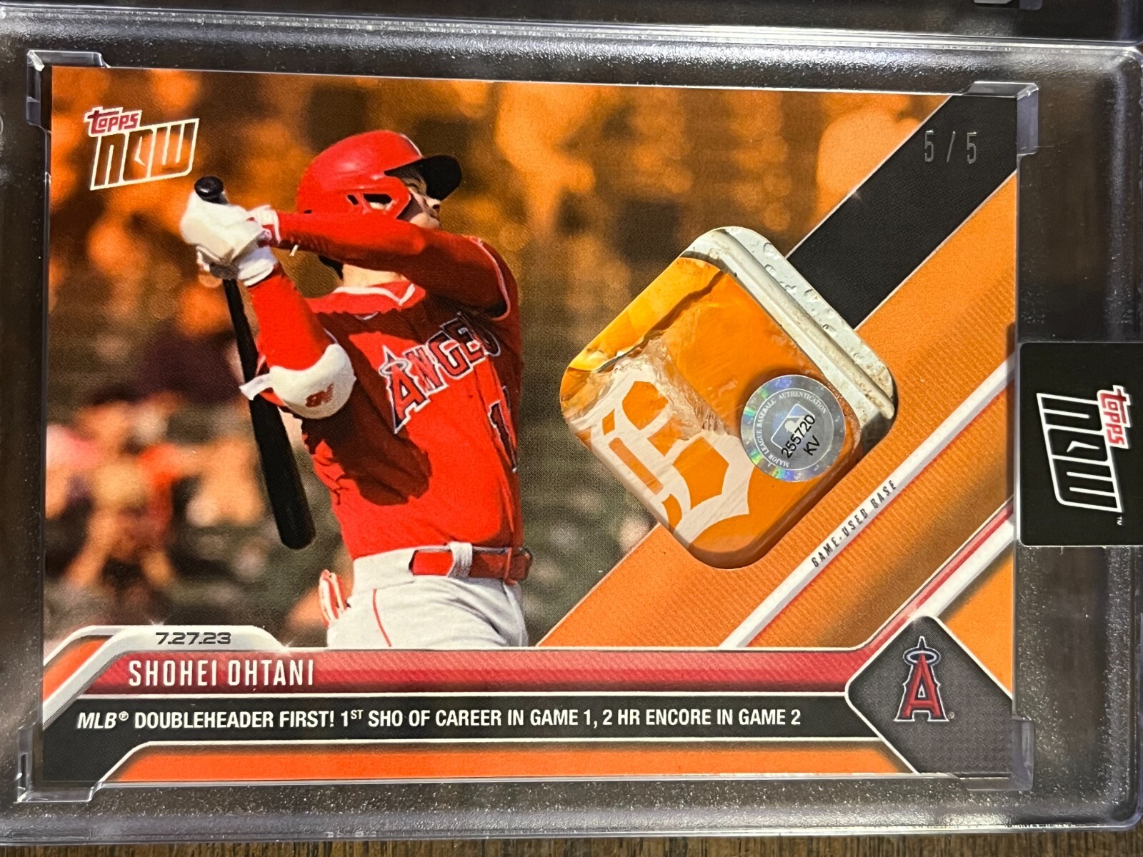 大谷翔平 Topps Now Shohei Ohtani BASE RELIC ミントモール / MINT VAULT店 (MSV委託品通販) / 2023 Topps Now
