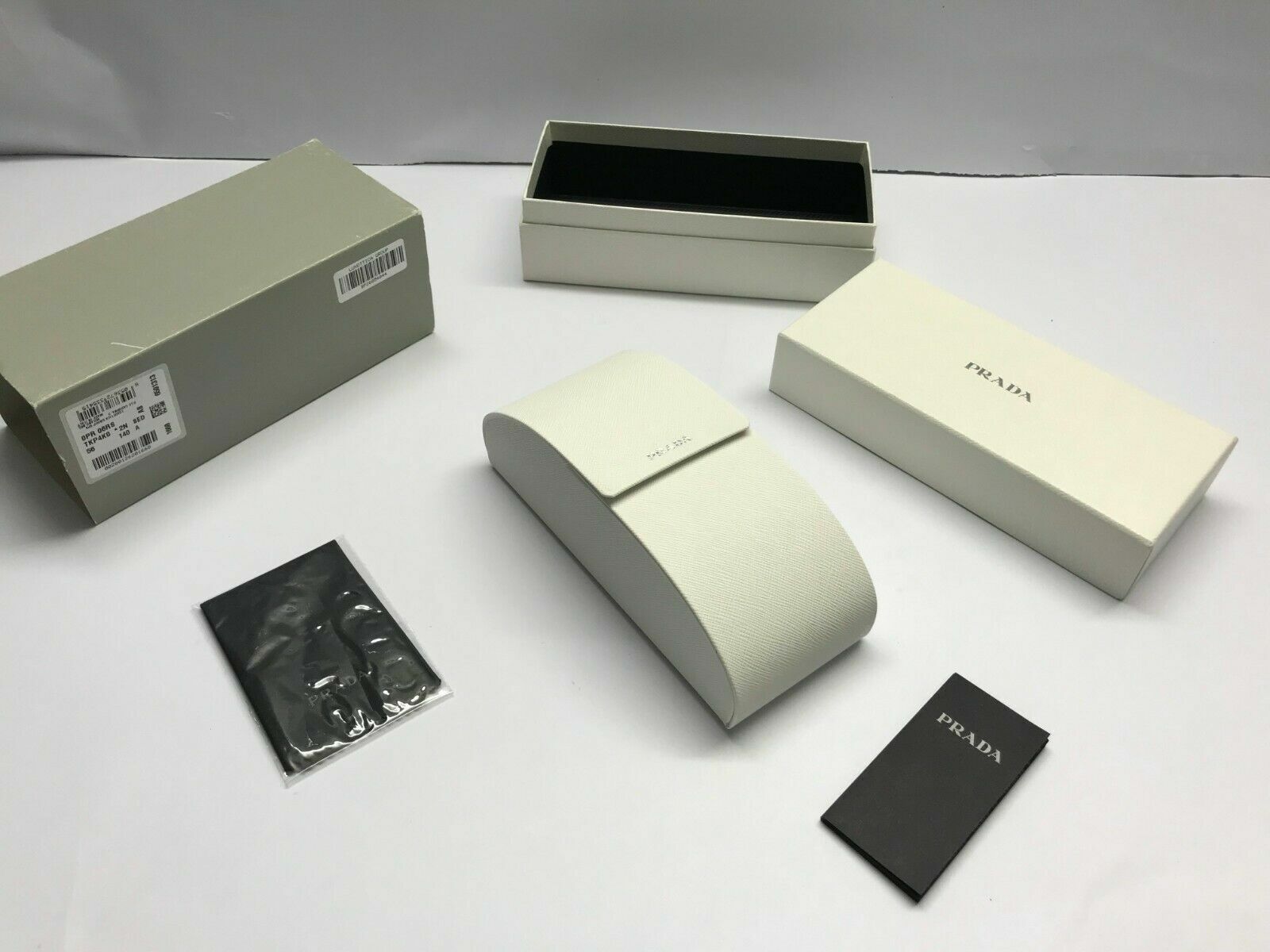 Prada Case Sunglasses Eyeglasses Hard Box White Glasses Prada Case Sunglasses Eyeglasses Hard Box White Glasses
