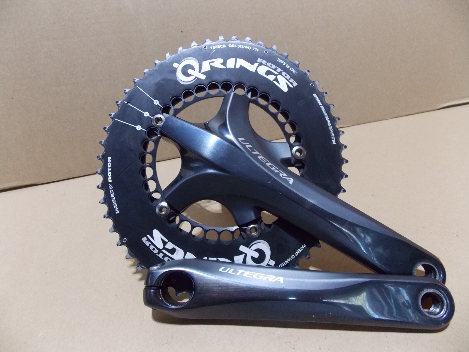 Shimano Ultegra 6700 Rotor Q Ring 175 Crankset Crank 54/39 Shimano Ultegra 6700 Rotor Q Ring 175 Crankset Crank 54/39