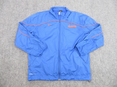 Florida Gators Jacket Mens Adult Medium Blue Logo Full Zip College Football Nike